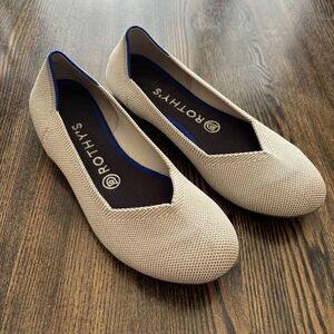 Rothy’s Flax Birdseye Round Toe Flats Women’s Sz 7.5